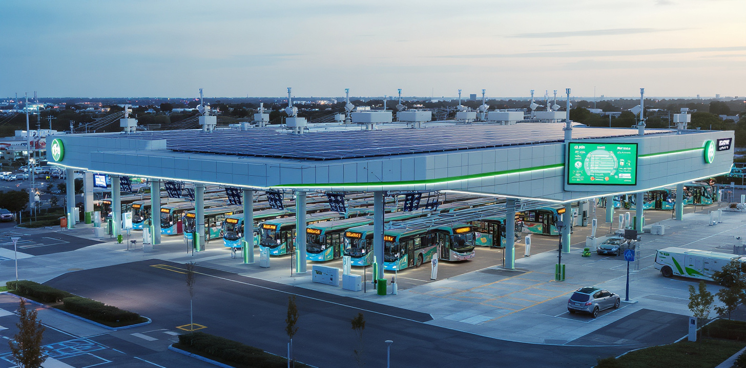 Mega-Sim: E-Bus Depot