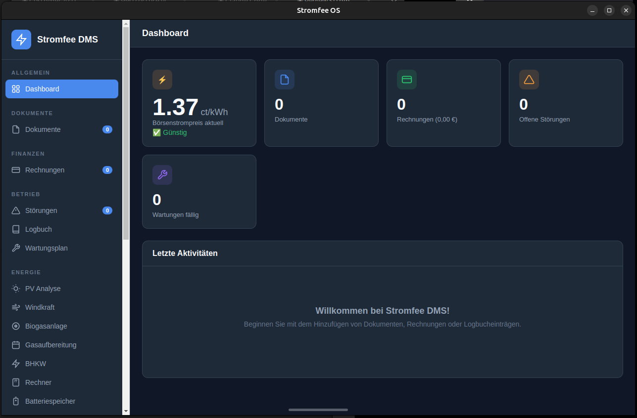 Stromfee Hub Dashboard